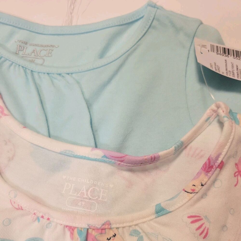 NEW Childrens Place girls size 4T Pretty Mermaid & Blue sundresses New 2-Pack - Picture 3 of 8